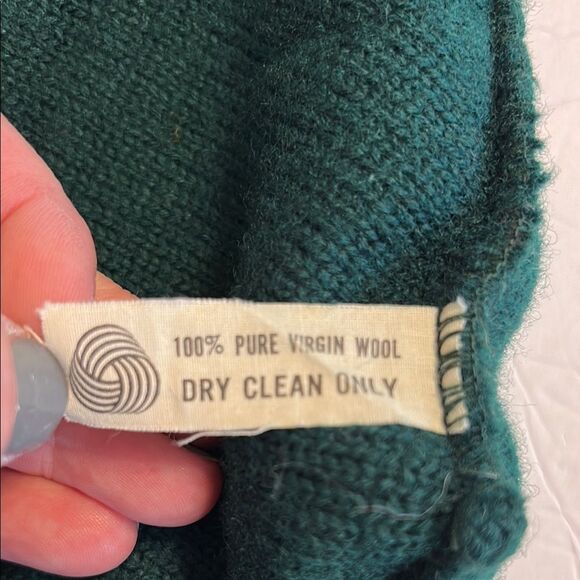 Forrest Green Yellow Orange Beanie Cap Virgin Wool One Size Fits Most Unisex - Picture 3 of 3